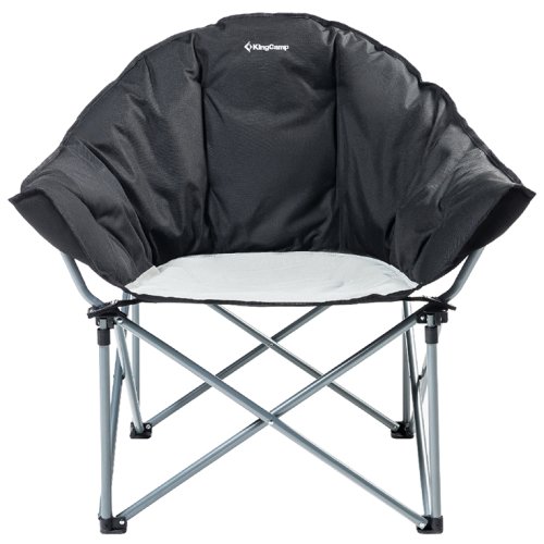 Шезлонг KingCamp Heavy duty steel folding chair(KC3976) Black/grey