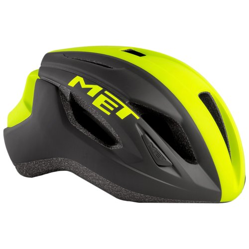 Шлем Met Strale Black Safety Yellow Panel/Matt 59-62