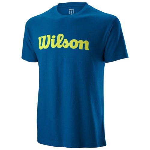 Футболка Wilson m SCRIPT COTTON TEE BLUE SS19