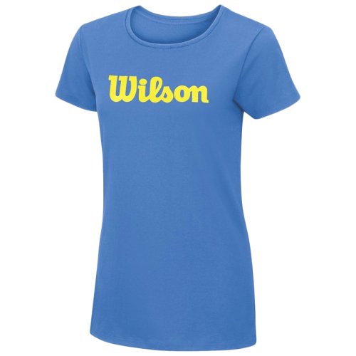 Футболка Wilson ldy SCRIPT COTTON TEE BLUE SS18