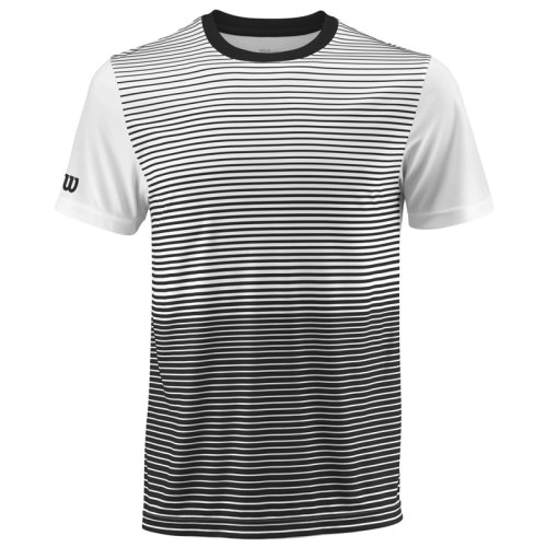 Футболка Wilson m TEAM STRIPED CREW BK/WH SS19