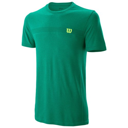 Футболка Wilson m COMPETITION SEAMLESS CREW GREEN SS19