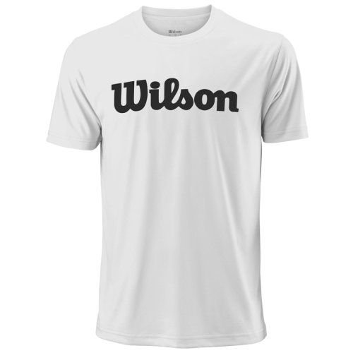Футболка Wilson m UWII SCRIPT TECH TEE WH/BK SS19