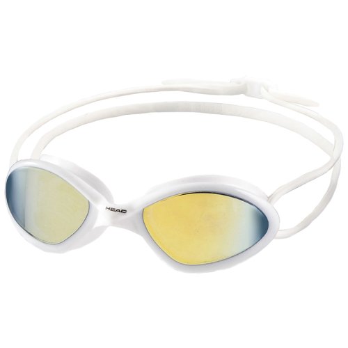 Очки для плавания  Head TIGER MID RACE LSR + дзеркальне покриття (біло-димчасті)