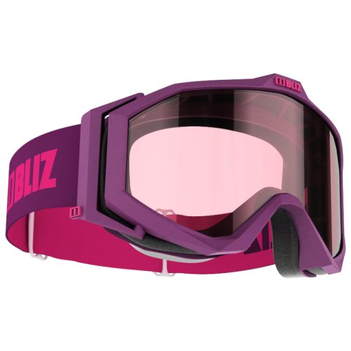 Горнолыжная детская маска  Bliz EDGE 7 JUNIOR SINGLE LENS OTG розовый