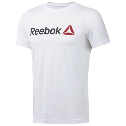 Футболка Reebok QQR- Linear  WHITE|BLAC