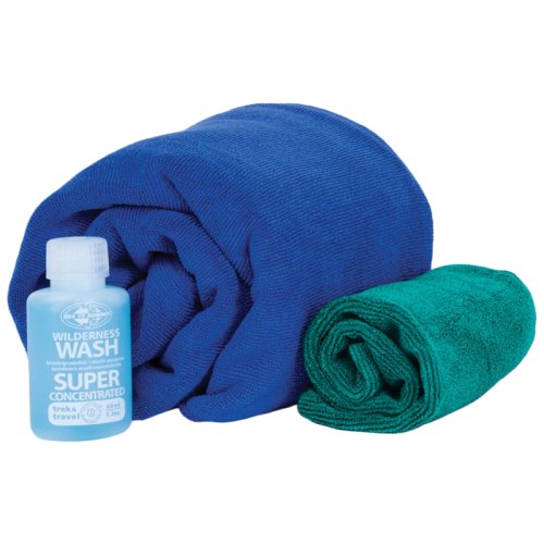 Набор (полотенце+шампунь) Sea to Summit Tek Towel Wash Kit (Cobalt Blue, L)