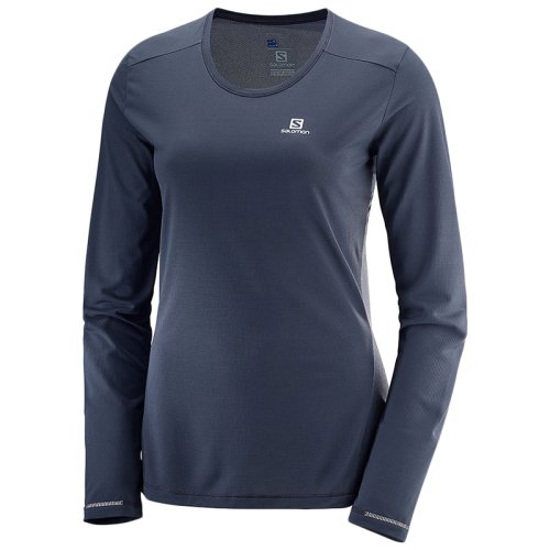 Футболка Salomon AGILE LS TEE W Graphite SS19