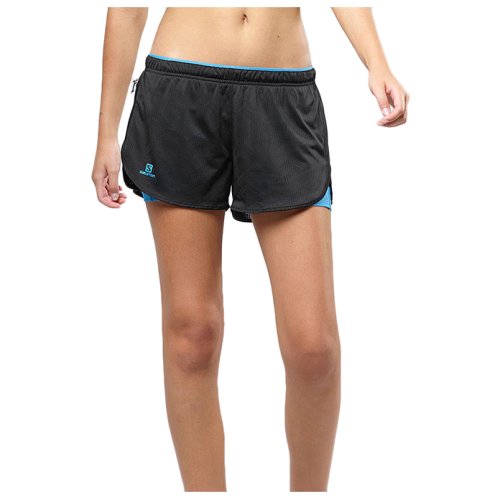 Шорты Salomon AGILE 2IN1 SHORT W Black/Blithe SS19
