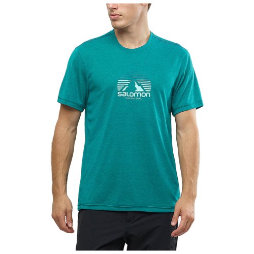 Футболка Salomon EXPLORE GRAPHIC SS TEE M Everglade SS19