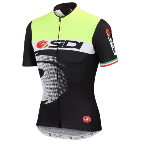 Велофутболка мужская Sidi Pippo 2 Jersey No.2140 Black/Yellow Fluo