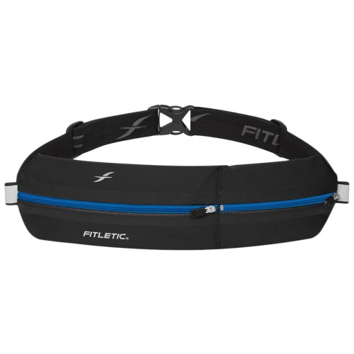 Бігова сумка на пояс Fitletic Bolt Running Belt, чорний\синій zip