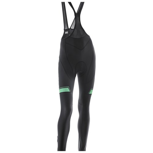 Велорейтузы зимние женские Orbea BIB LONG FLEECE L 18 Black/Green