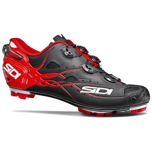 Велотуфли МТБ Sidi Tiger Carbon SRS Matt Black/Red