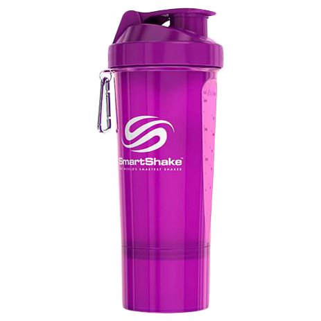 Шейкер для спортивного харчування Smart Shake Smart Shake Slim 500 мл - cotton pink / purple
