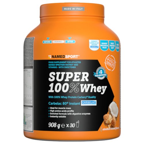 Протеін Namedsport SUPER 100% WHEY 908 г кокосовий мигдаль