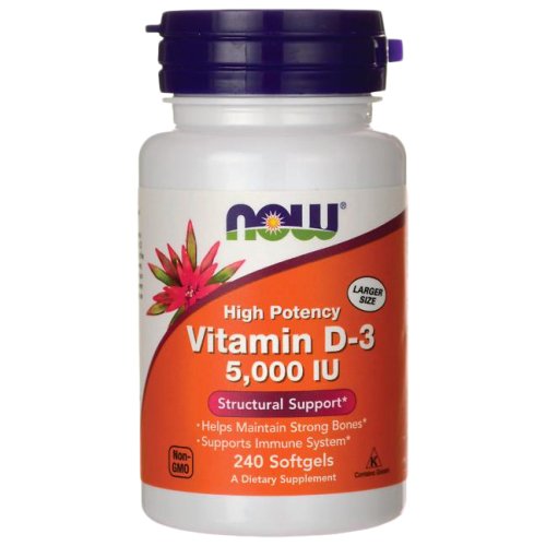 Витамины NOW Vitamin D3 5000 ME - 240 капc