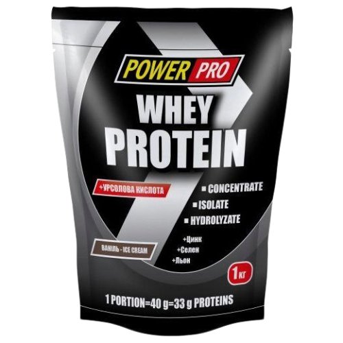 Протеин Power Pro Whey Protein, 1 кг - ванила-айскрем