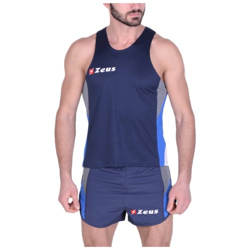 Майка для бега (+ шорты) Zeus KIT BRUNO BL/GG