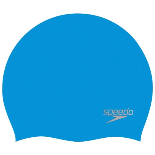 Шапочка для плавания Speedo MOULDED SILC CAP AU BLUE/SILVER