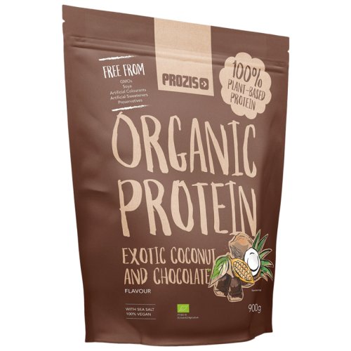 Протеин Prozis Organic Vegetable Protein 900 гр - Exotic Coconut and Chocolate