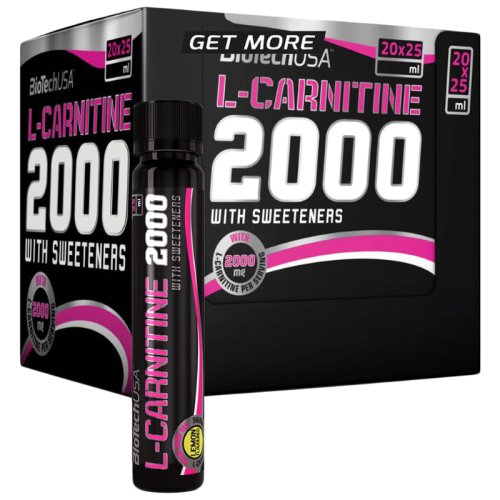 Жироспалювач BioTechUSA L-CARNITINE 3000 AMPULE 20 x 25мл - лимон