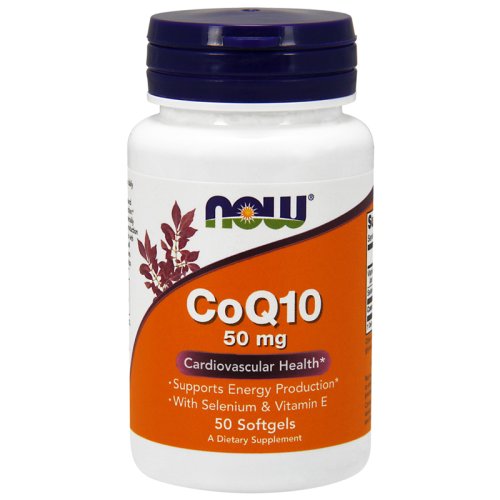 Витамины NOW CoQ10 50 мг + VIT E 50