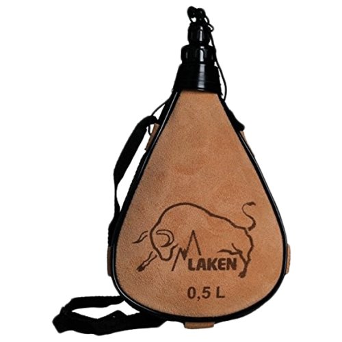Фляга LAKEN Leather canteen 0,5 L straight form