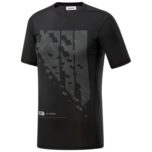Компрессионная футболка Reebok TS SS Comp Tee BLACK