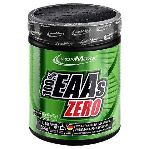 Аминокислота IronMaxx 100% EAAs Zero - 500 гр  - Зеленое яблоко