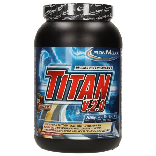 Гейнер IronMaxx Titan v.2.0 - 2000 гр (банка) - Шоколад