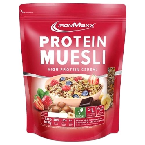 Пищевая добавка IronMaxx Protein Müsli - 2000g пакет - Фундук
