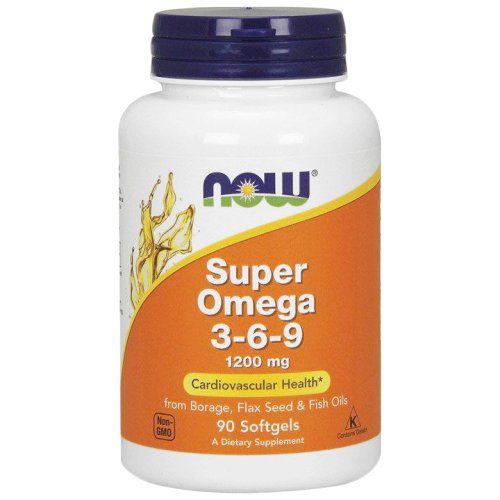 Витамины  NOW Super Omega 3-6-9 1200 мг - 90 софт кап
