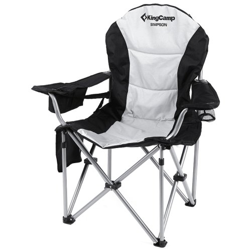 Раскладное кресло KingCamp Deluxe Hard Arms Chair(KC3888) BLACK/MID GREY