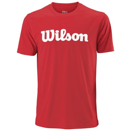 Футболка Wilson UWII SCRIPT TECH TEE RD/WH