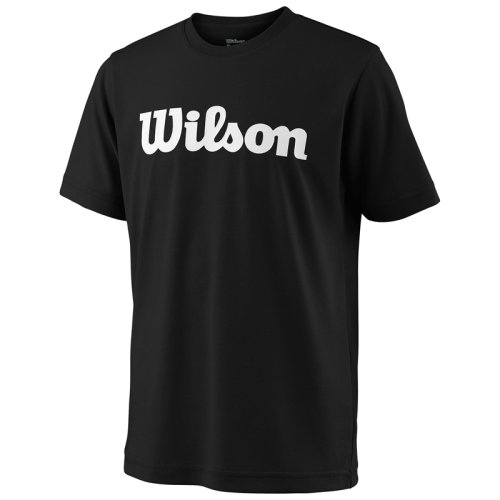 Футболка Wilson TEAM SCRIPT TECH TEE BK/WH