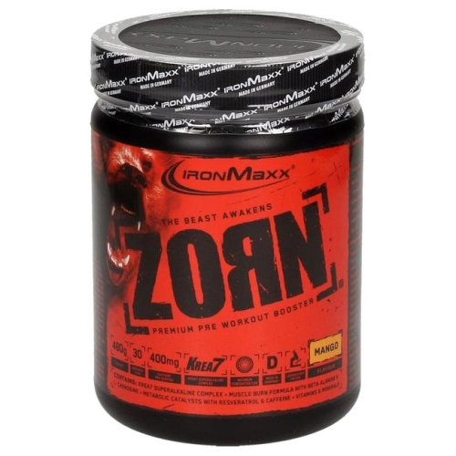 До и после тренировки IronMaxx Zorn - 480 гр (банка) - Манго
