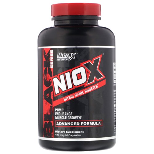 До и после тренировки Nutrex Research Niox 120 капсул