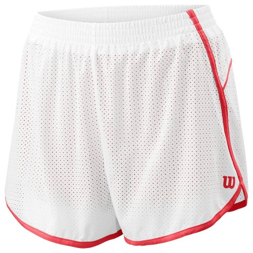 Шорты Wilson ldy COMPETITION WOVEN 3.5 SHORT WH/CHERRY