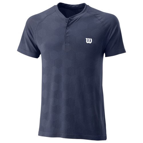 Футболка Wilson m POWER SEAMLESS HENLEY PEACOAT