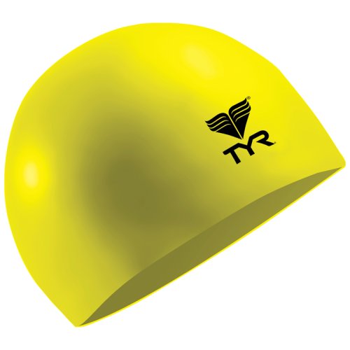 Шапочка для плавания TYR SOLID  CAPS FL YELLOW