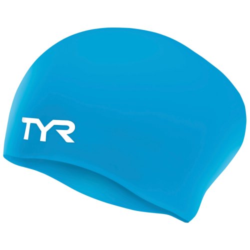 Шапочка для плавания TYR LONG HAIR SILCON CAP BLUE