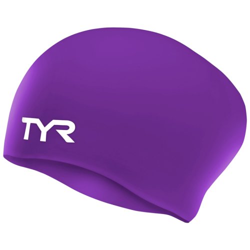 Шапочка для плавания TYR LONG HAIR SILCON CAP PURPLE