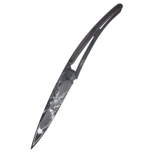 Нож  Deejo Tattoo Black 37g, Deer
