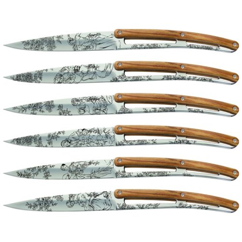 Набор из 6 ножей  Deejo Steak Knives, mirror, Jouy