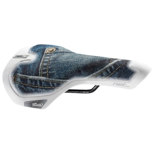 Седло NET Jeans 168х257мм, FeC Alloy 360g