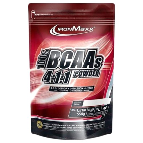 Аминокислота IronMaxx BCAA 4:1:1 - 550 г (пакет) - Кола-лайм