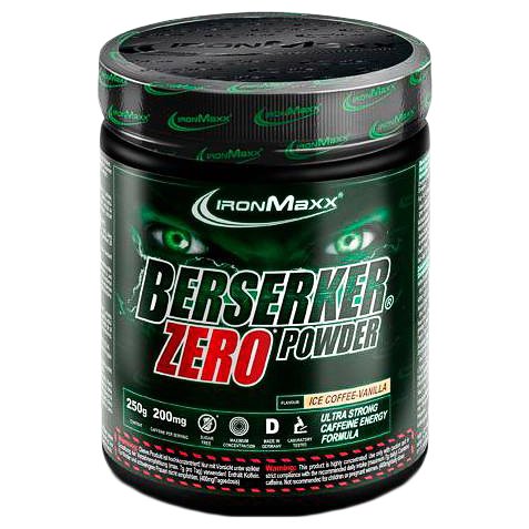 Аминокислота IronMaxx Berserker Zero Powder - 250 г (банка) - Персиковый чай