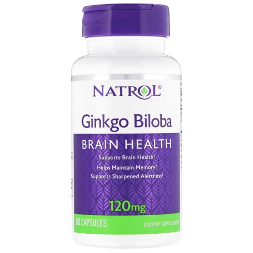 Добавка для здоровья и долголетия Natrol Ginkgo Biloba 120mg - 60 капс