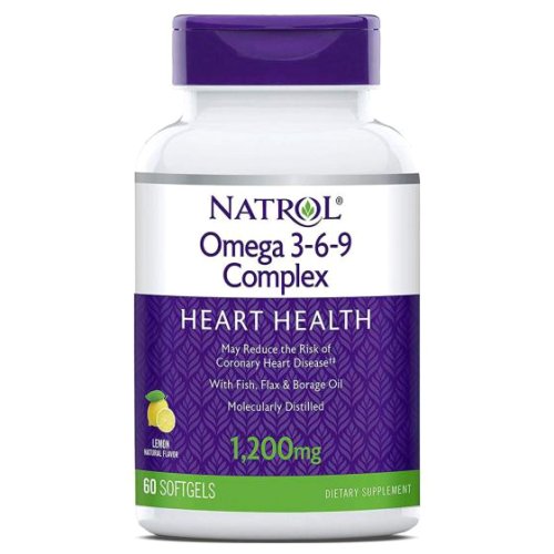 Добавка для здоровья и долголетия Natrol Omega 3-6-9 Cmplx 55% - 60 софт гель